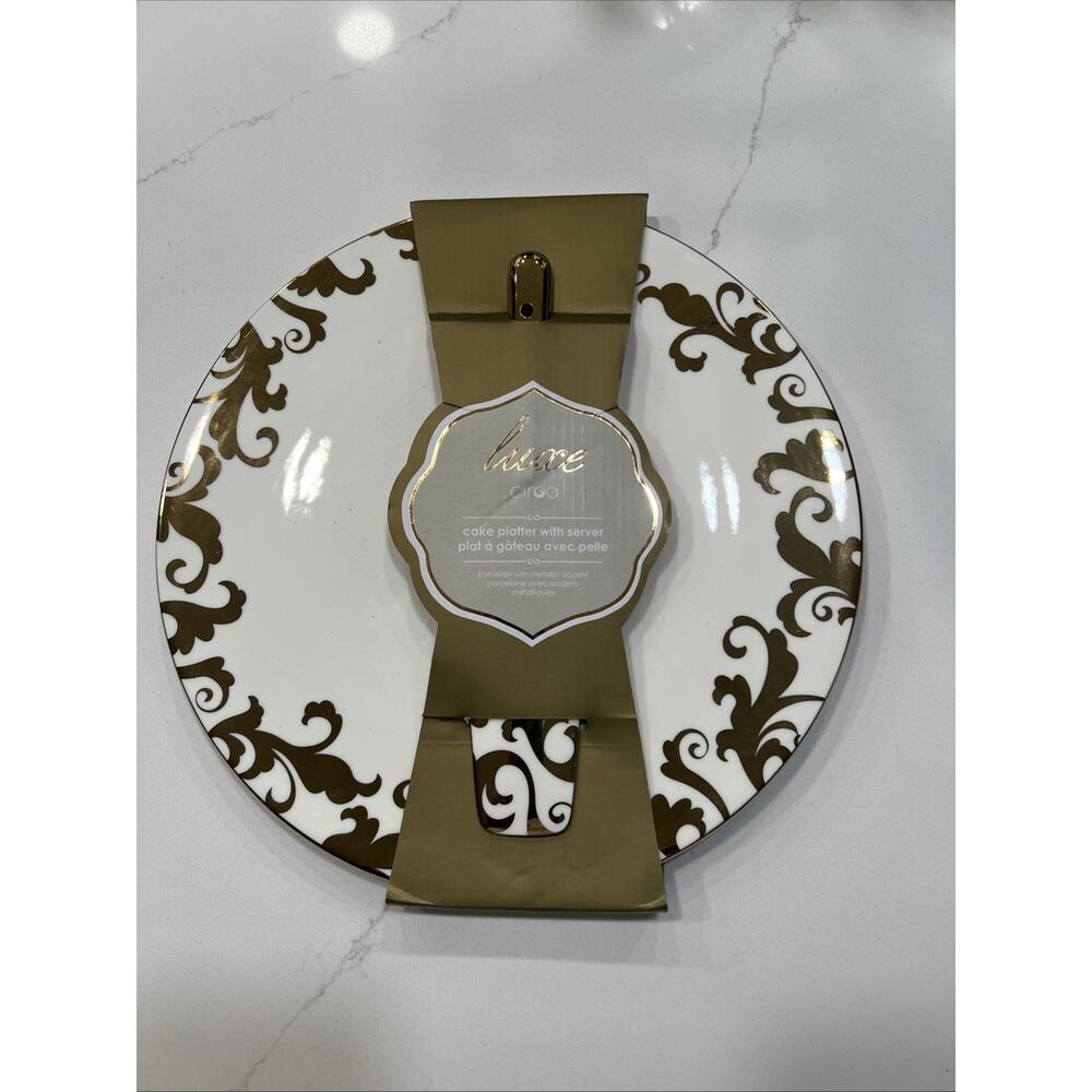 Luxe by Ciroa Cake Player With Server Plat